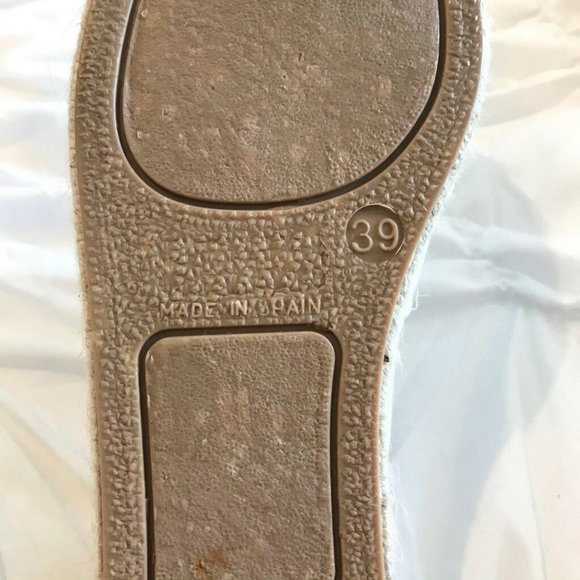 Maypol Espadrille Flat Shoes White Leather 8 - Picture 8 of 9